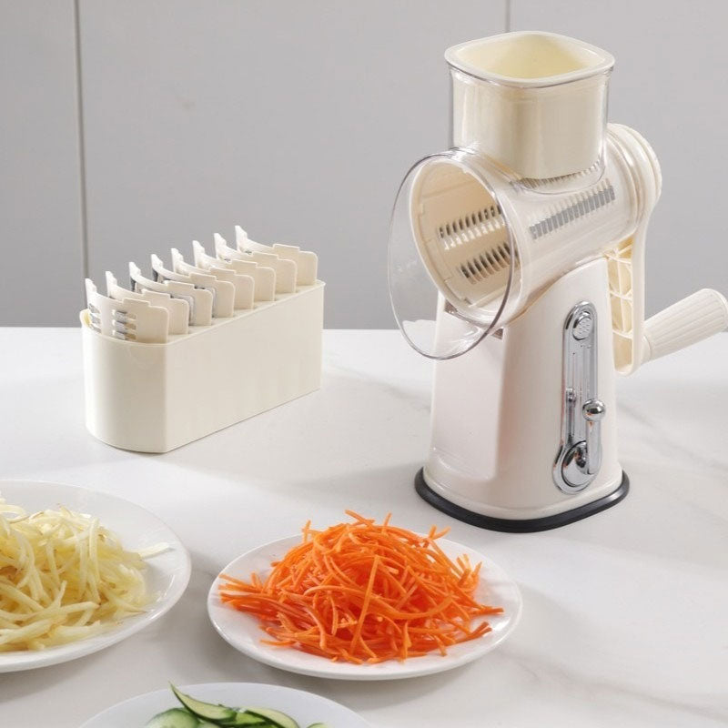 Multi-Functional Hand-Crank Grater: Perfect for Cheese, Vegetables, Efficient & Safe Kitchen Tool