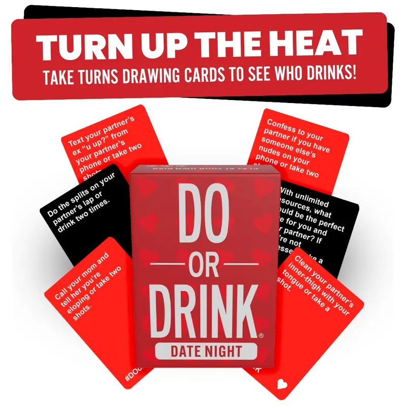 Do Or Drink Date Night Couples Card Game For Adults