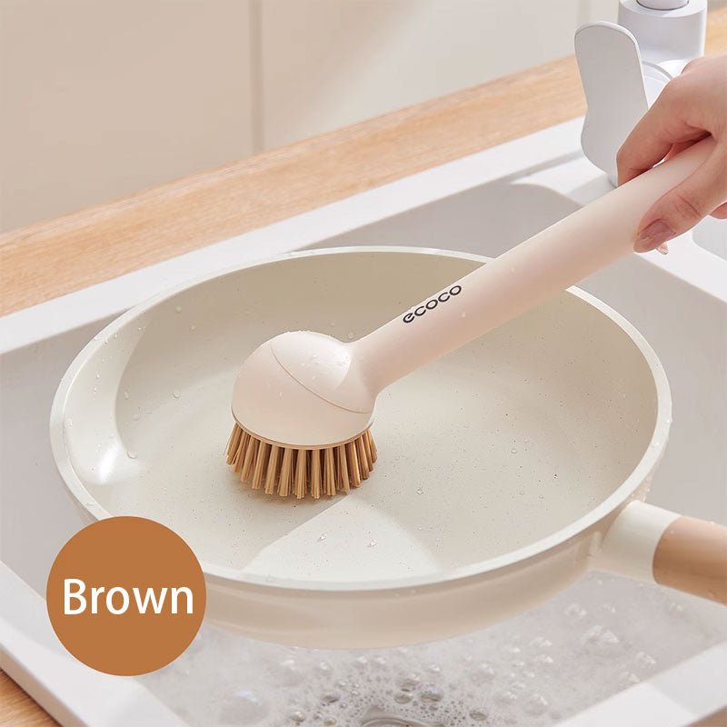 Rotating Long-Handle Pan Brush – Non-Stick & Scratch-Free