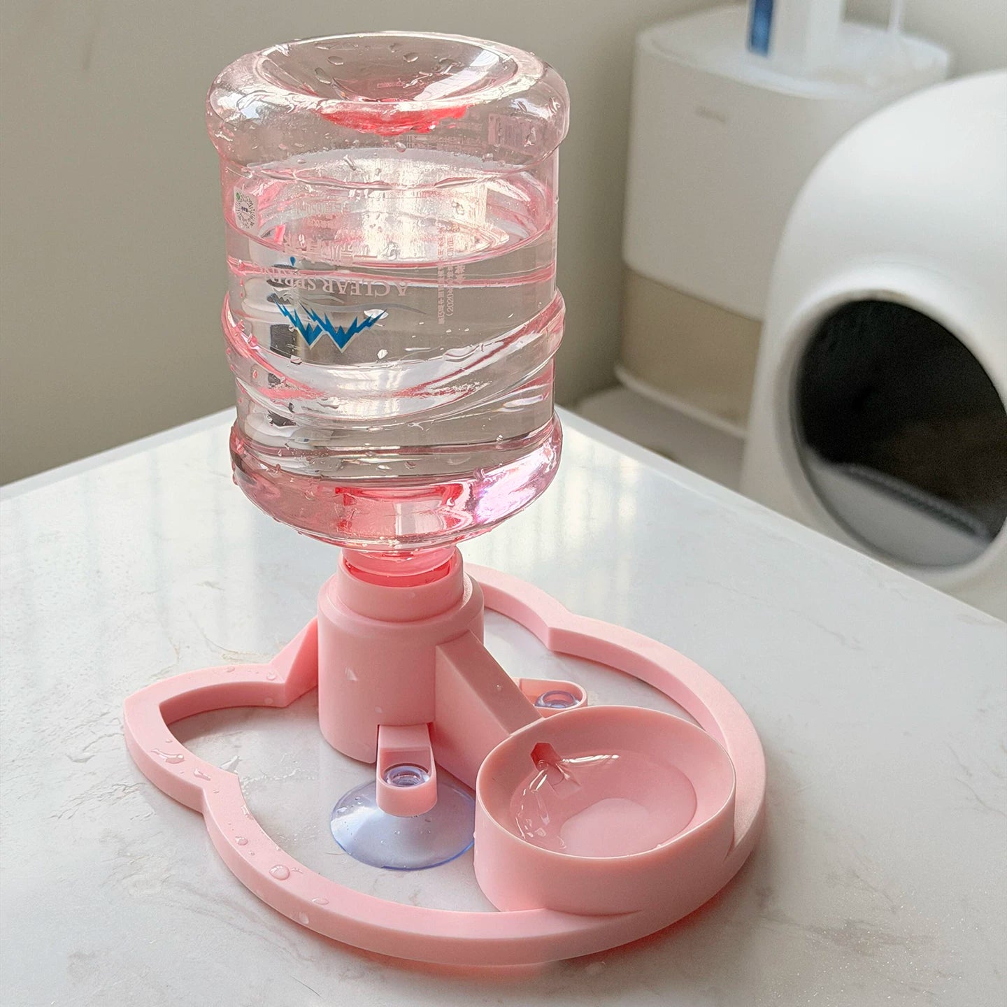 Anti-Tip Automatic Pet Water Dispenser for Cats & Dogs