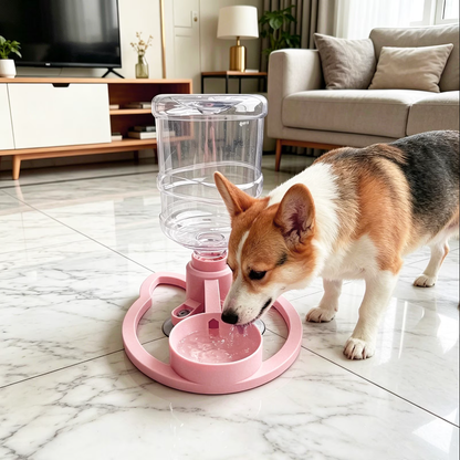 Anti-Tip Automatic Pet Water Dispenser for Cats & Dogs