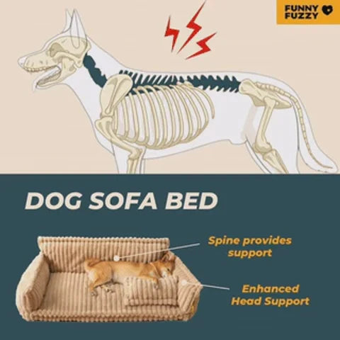 Washable Huggy-Cuddle Spine-Relief Orthopedic Dog Sofa