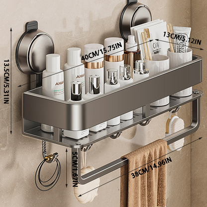Suction Cup Bathroom Storage – Premium Material & Strong Load Capacity