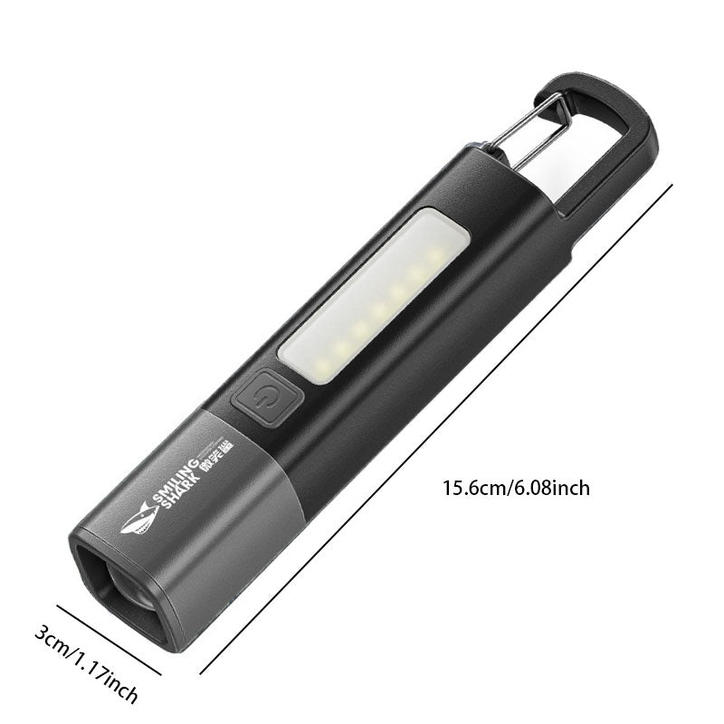 Zoomable Focus High-Lumen Flashlight: 3 Light Modes & Waterproof Design