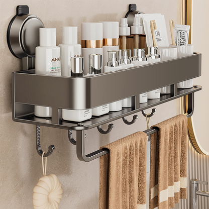 Suction Cup Bathroom Storage – Premium Material & Strong Load Capacity