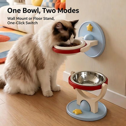 PawLift™ Wall-Mounted Pet Bowl for Cats & Small Dogs（🎁 Includes a Free No-Trace Adhesive Pad）