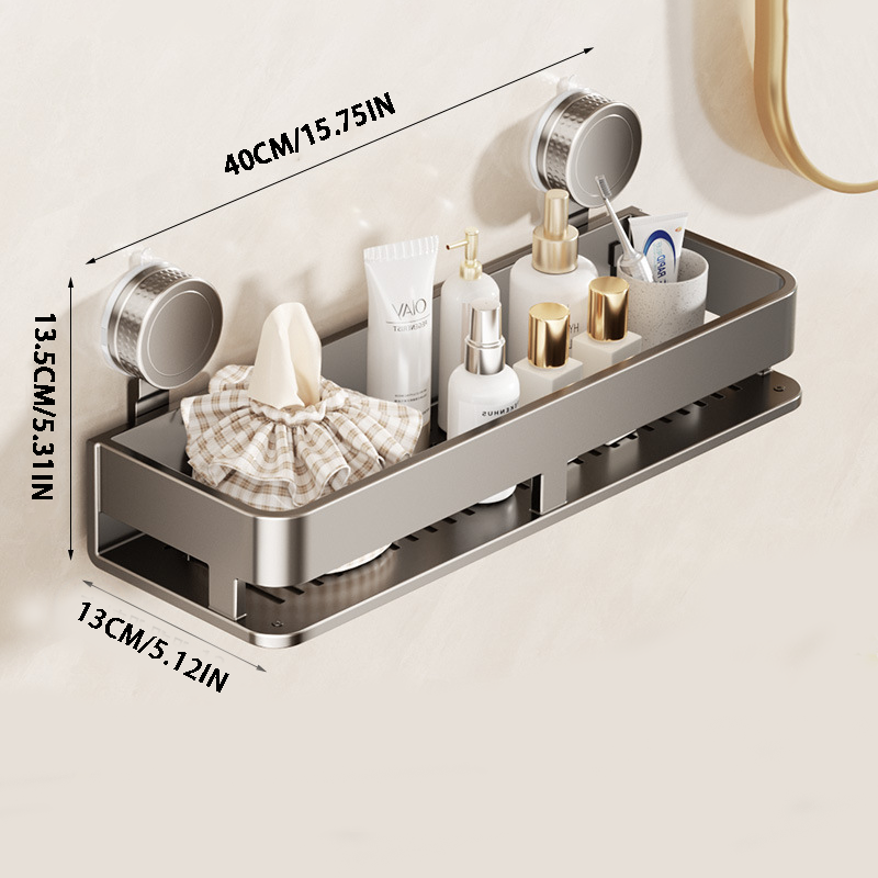 Suction Cup Bathroom Storage – Premium Material & Strong Load Capacity