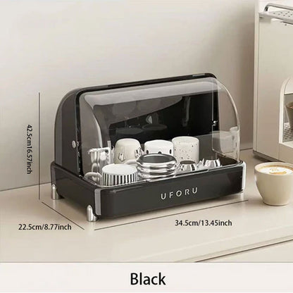 Dustproof Cup Rack – Large Capacity & Drainage