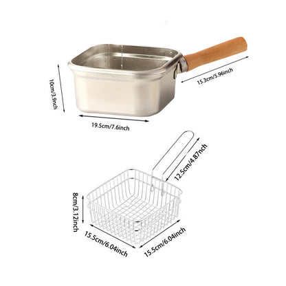 Multi-Function Stainless Steel Deep Fryer – Heat-Resistant, Quick Drainage, Durable
