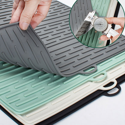 Multi-Functional Foldable Draining Mat – Anti-Burn Silicone with Hanging Hole