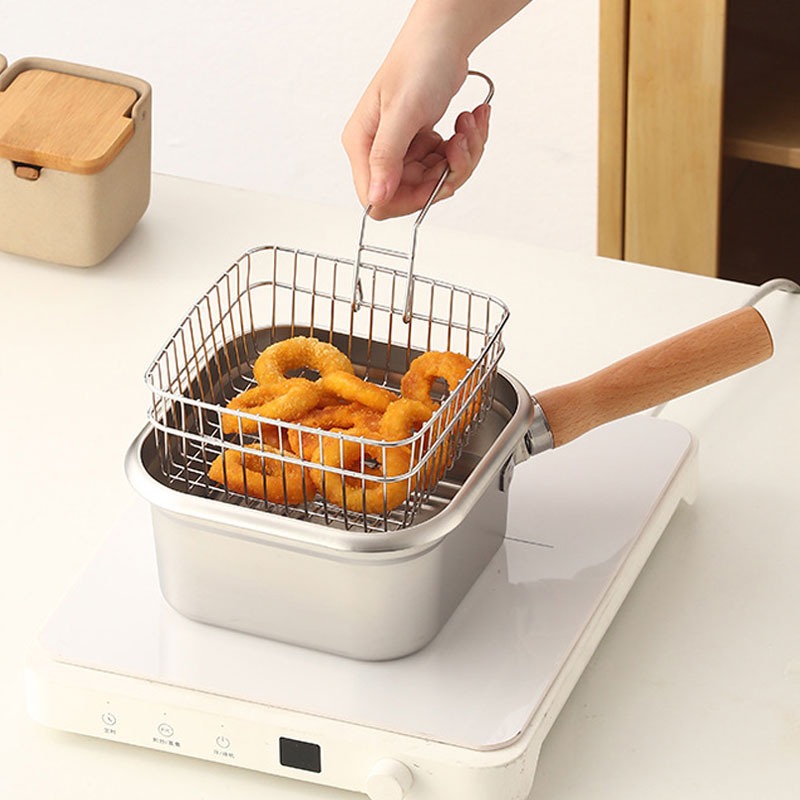 Multi-Function Stainless Steel Deep Fryer – Heat-Resistant, Quick Drainage, Durable