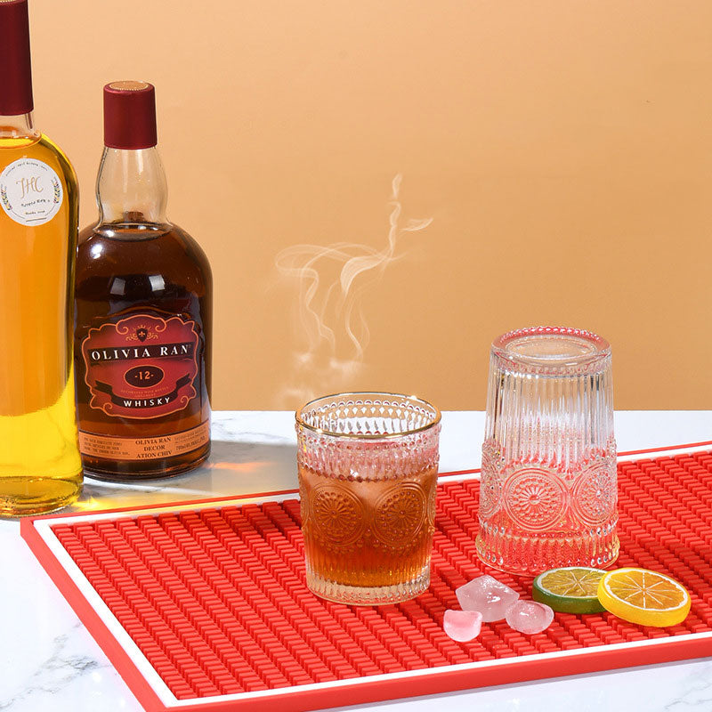 Bar Counter Dish Drying Mat – Quick Drain & Anti-slip and Shock Absorption