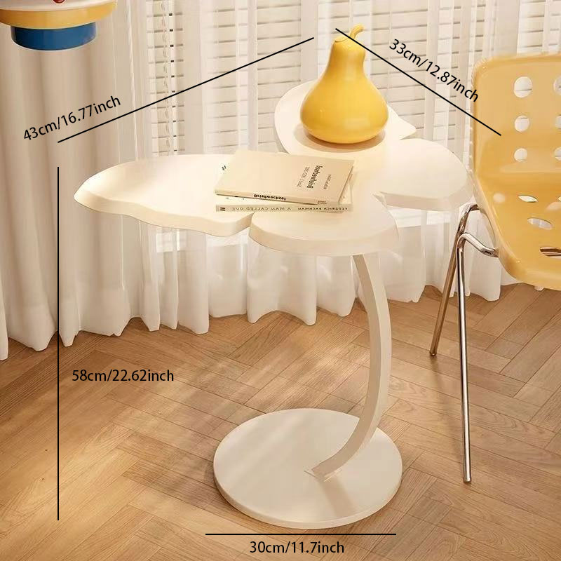 C-Shaped Minimalist Side Table – Compact & Space-Saving