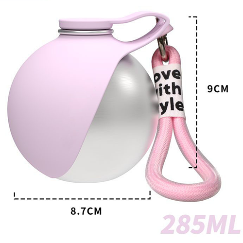Hands-Free Portable Dog Water Dispenser with Carabiner & Reflow Feature