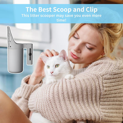 ScoopMate™ All-in-One Cat Litter Scoop with Detachable Waste Bin