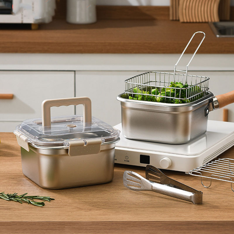 Multi-Function Stainless Steel Deep Fryer – Heat-Resistant, Quick Drainage, Durable