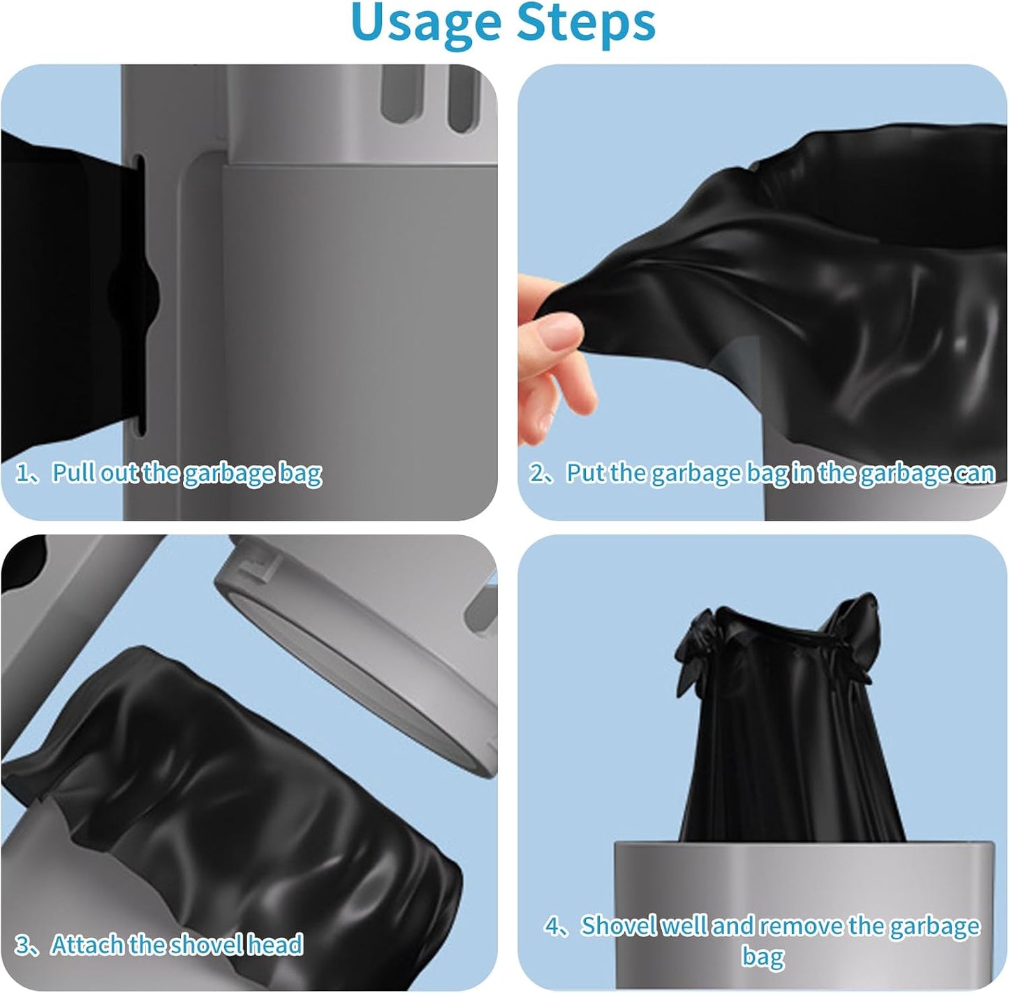 ScoopMate™ All-in-One Cat Litter Scoop with Detachable Waste Bin
