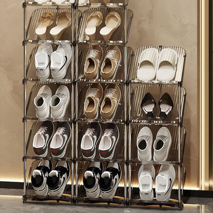 Acrylic Foldable Shoe Rack – Easy Installation & Space-Saving