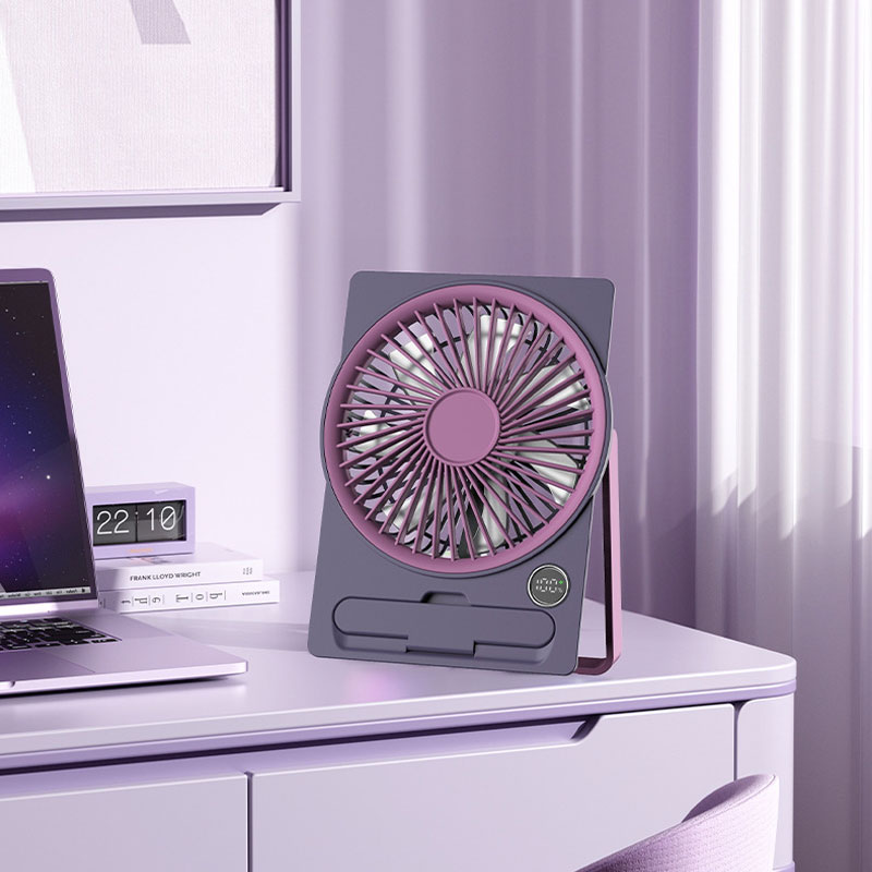 Ultra-Thin Card Fan – Quiet Operation, Dual Power Modes, Hangable & Standable