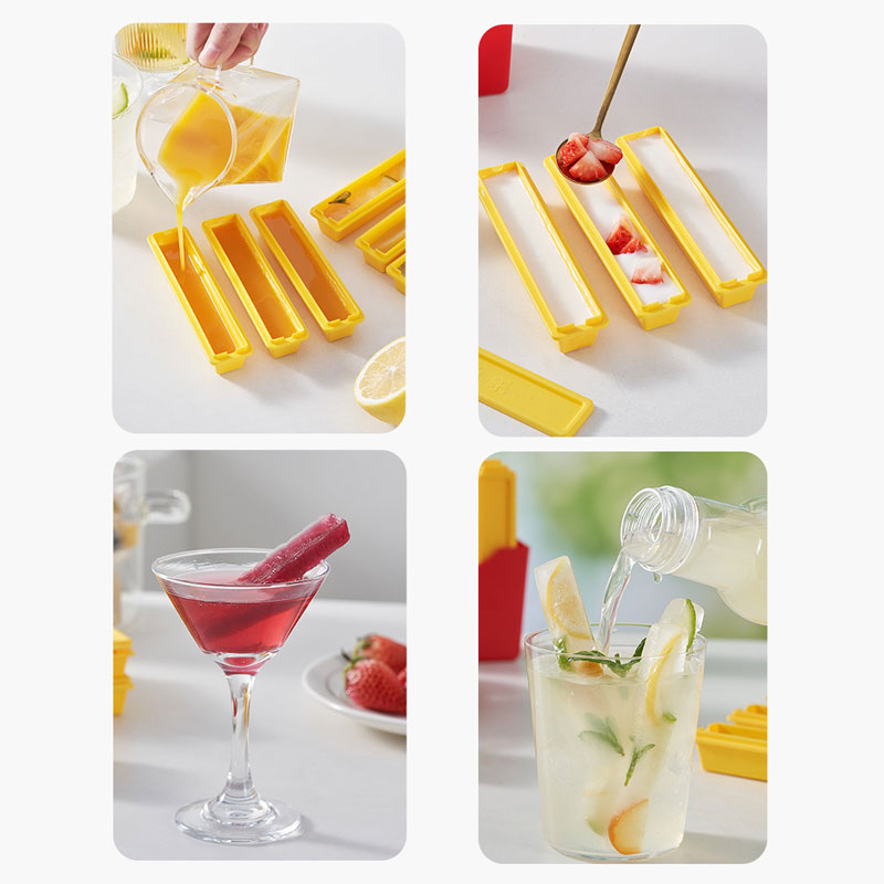 Strip Silicone Ice Mold: Fast Release, Space-Saving & Customizable