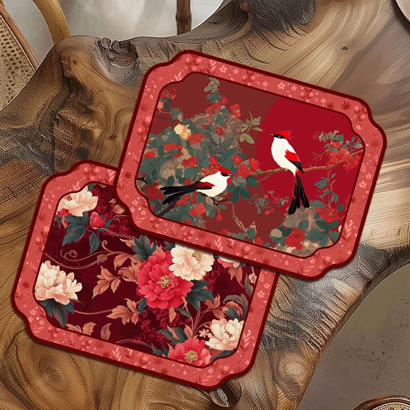 RedZen Red Diatomite Anti-Slip Absorbent Mat – Oriental Style