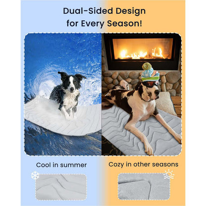 FrostChill™ Washable Pet Cooling Mat – Self-Cooling Comfort Pad for Dogs & Cats