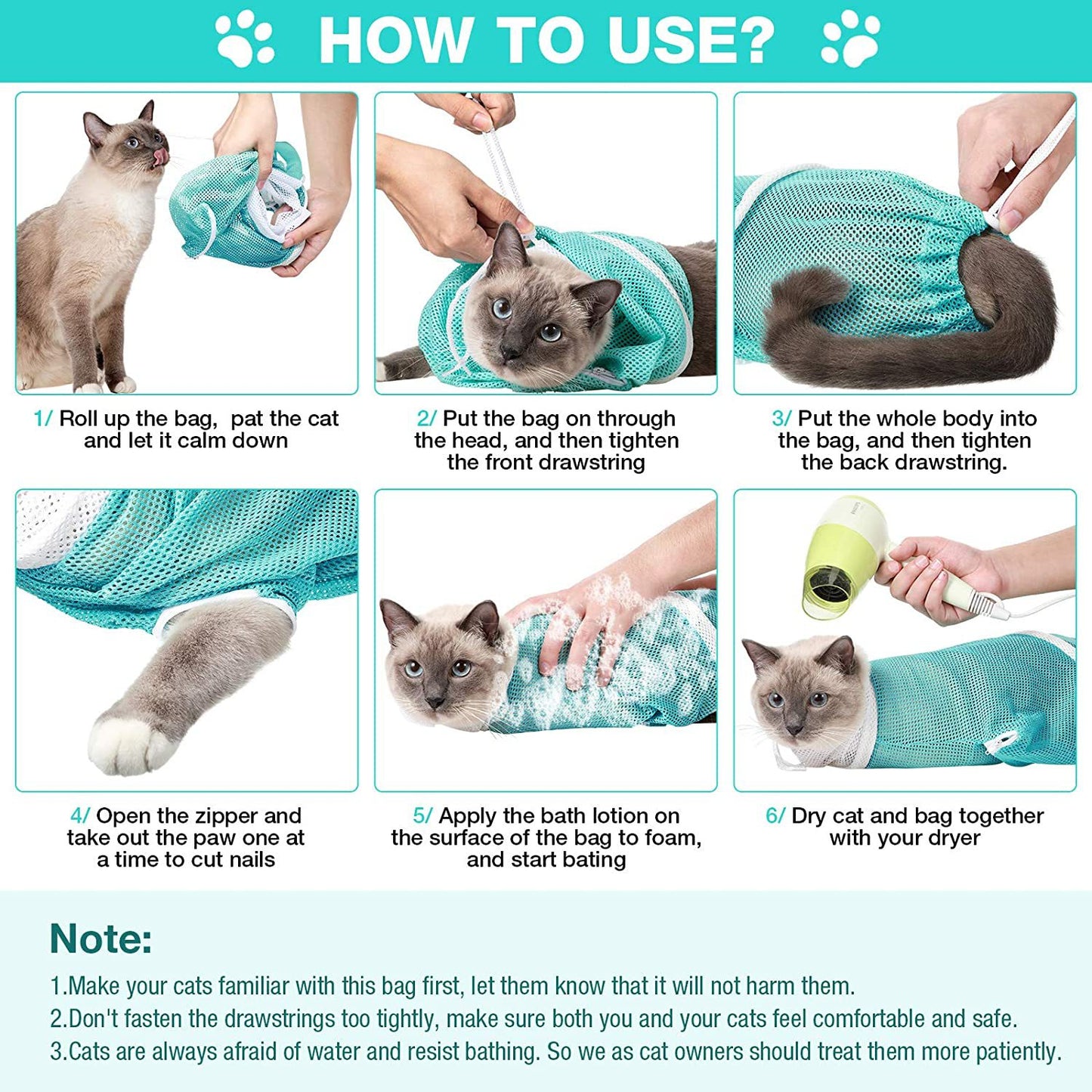 PetGuardian · Anti-Scratch Cat Grooming Bag