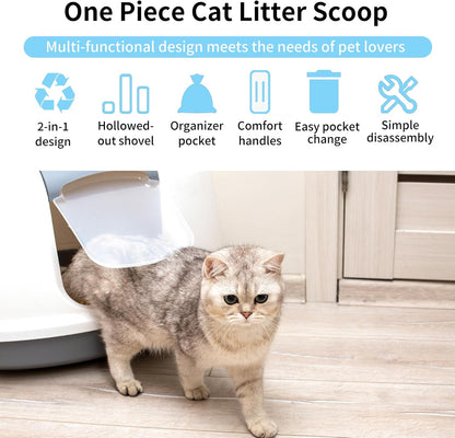 ScoopMate™ All-in-One Cat Litter Scoop with Detachable Waste Bin