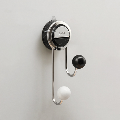 No-Drill Wooden Suction Cup Wall Hook – Strong Load-Bearing