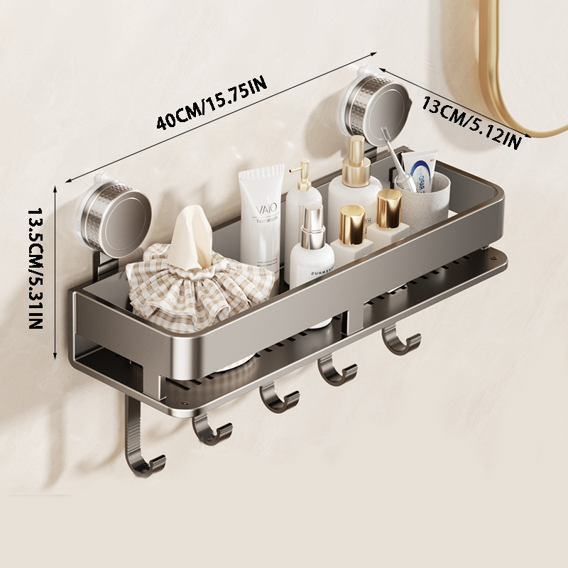 Suction Cup Bathroom Storage – Premium Material & Strong Load Capacity