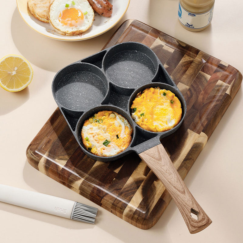 3-in-1 Nonstick Frying Pan: Ideal for Eggs, Bacon, and Burgers