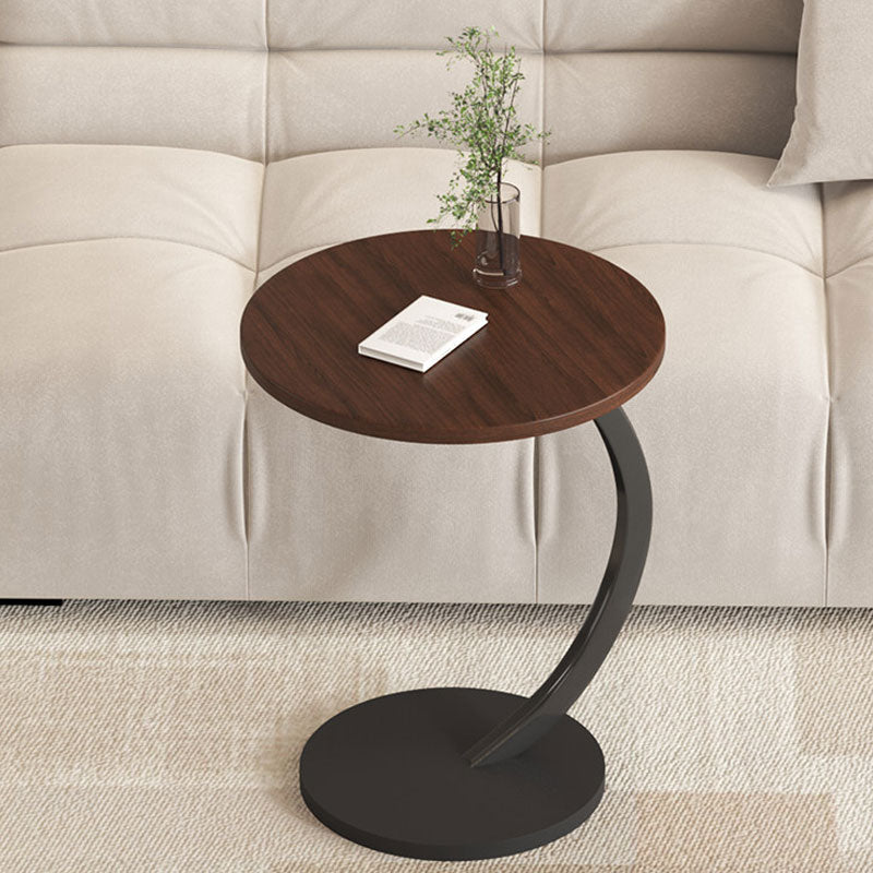 Modern Luxury C-Shaped Iron Side Table – Compact & Easy to Move