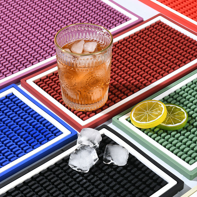 Bar Counter Dish Drying Mat – Quick Drain & Anti-slip and Shock Absorption