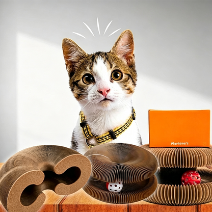 MagicOrgan™ Deformable Magnetic Cat Scratching Board with Toy Ball