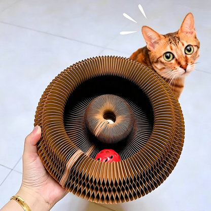 MagicOrgan™ Deformable Magnetic Cat Scratching Board with Toy Ball