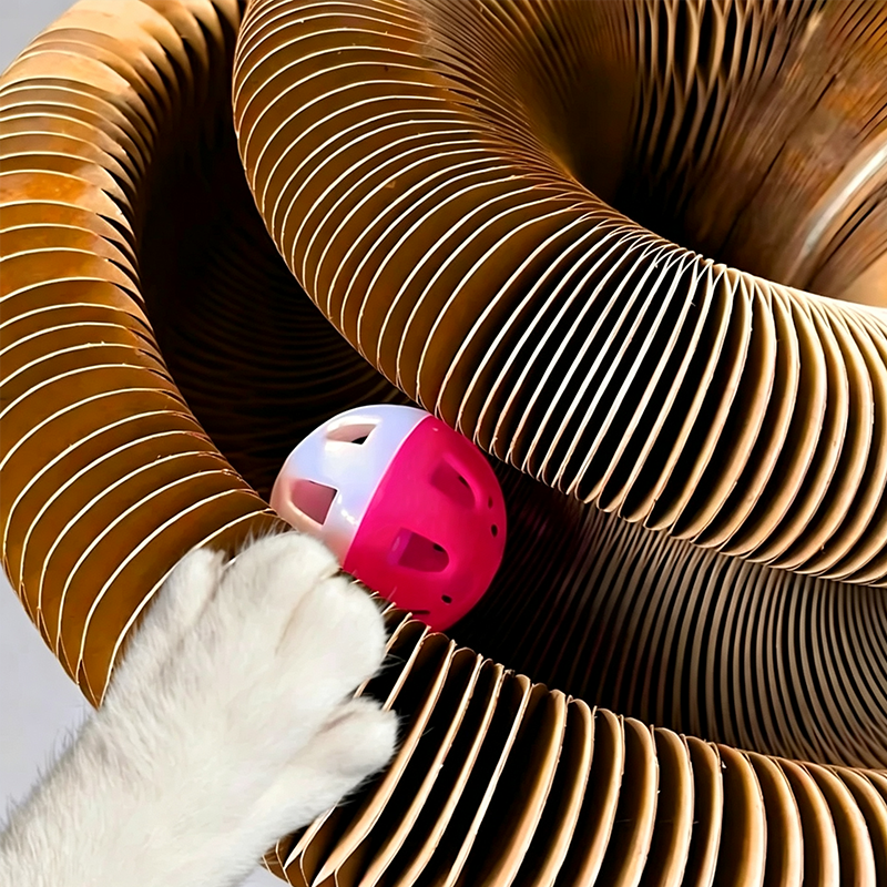 MagicOrgan™ Deformable Magnetic Cat Scratching Board with Toy Ball