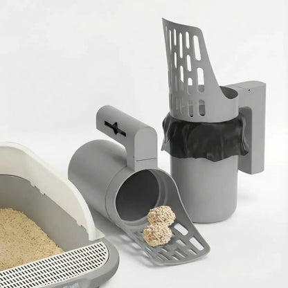 ScoopMate™ All-in-One Cat Litter Scoop with Detachable Waste Bin