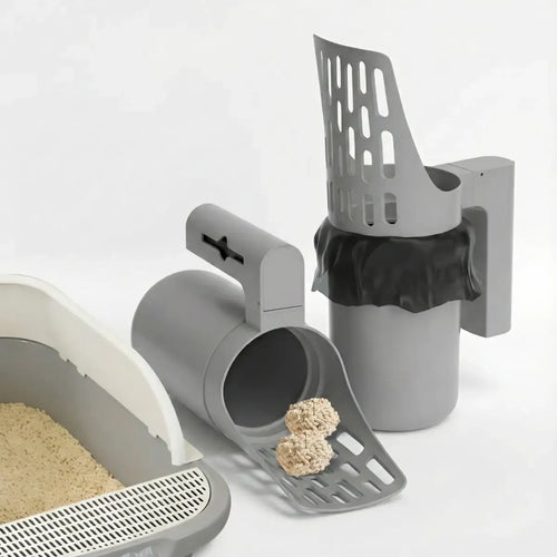ScoopMate™ All-in-One Cat Litter Scoop with Detachable Waste Bin