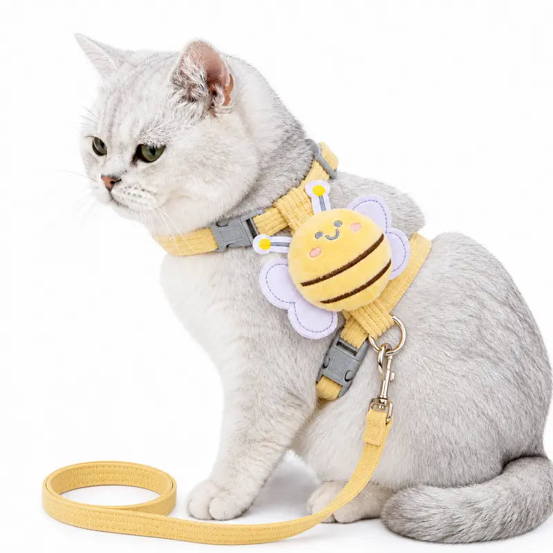 BuzzPaw™ Adjustable Pet Harness Set for Cats, Rabbits & Small Dogs