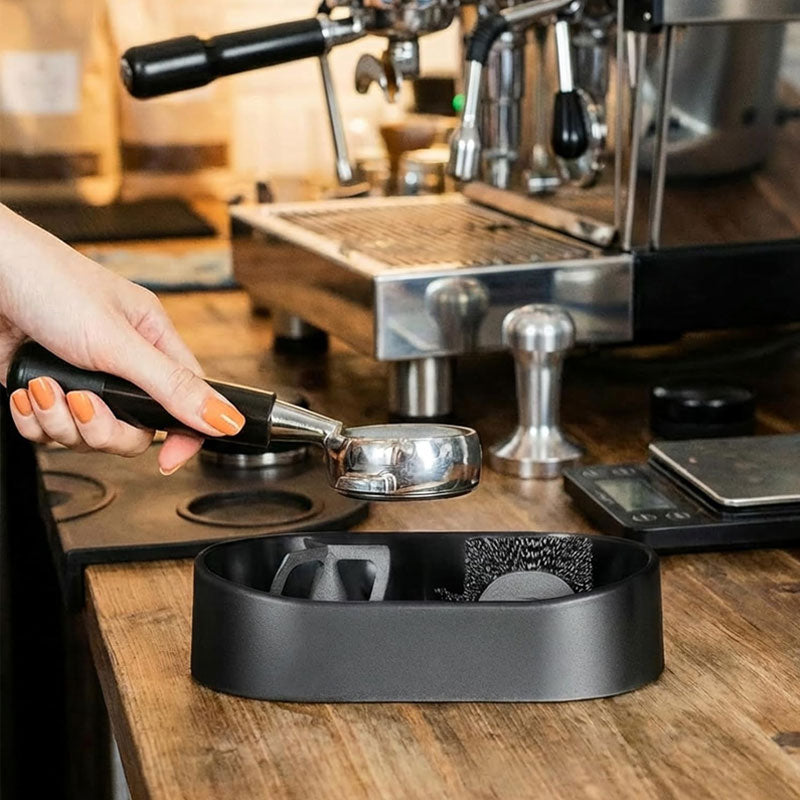 Electric Espresso Coffee Portafilter Cleaning Kit: All-in-One Barista Tool Set