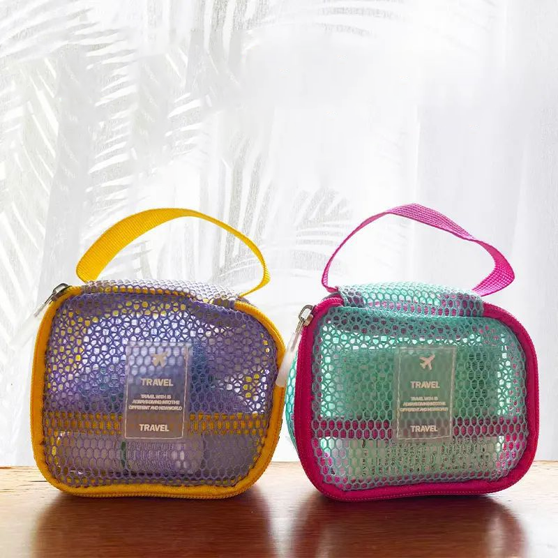 Large Mesh Makeup Bag – Lightweight &Big Capacity