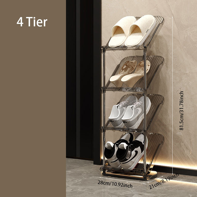 Acrylic Foldable Shoe Rack – Easy Installation & Space-Saving