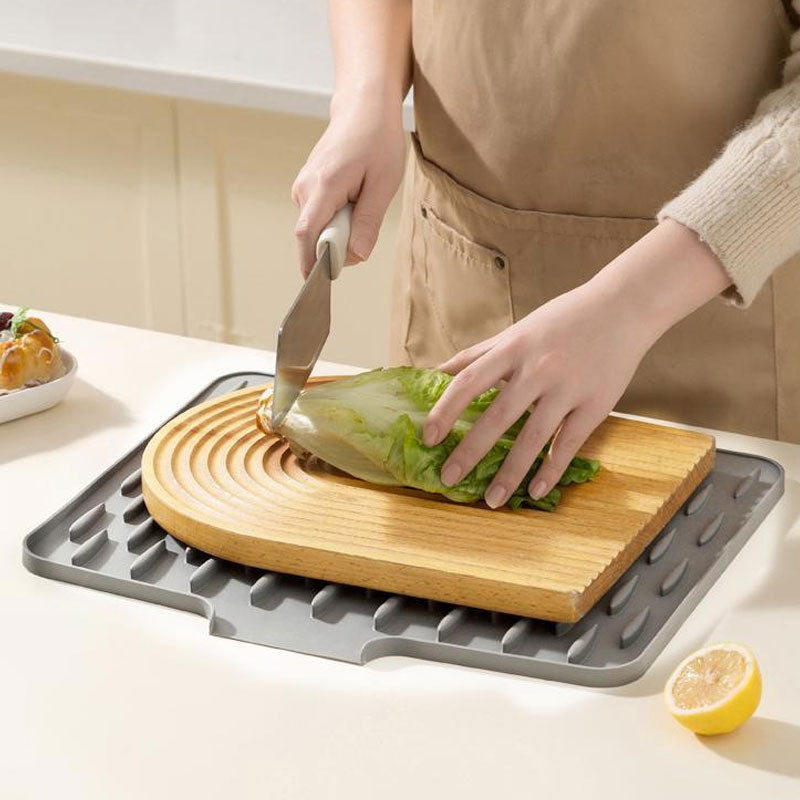 Sloped Silicone Draining Mat – Heat-Proof & Non-Slip