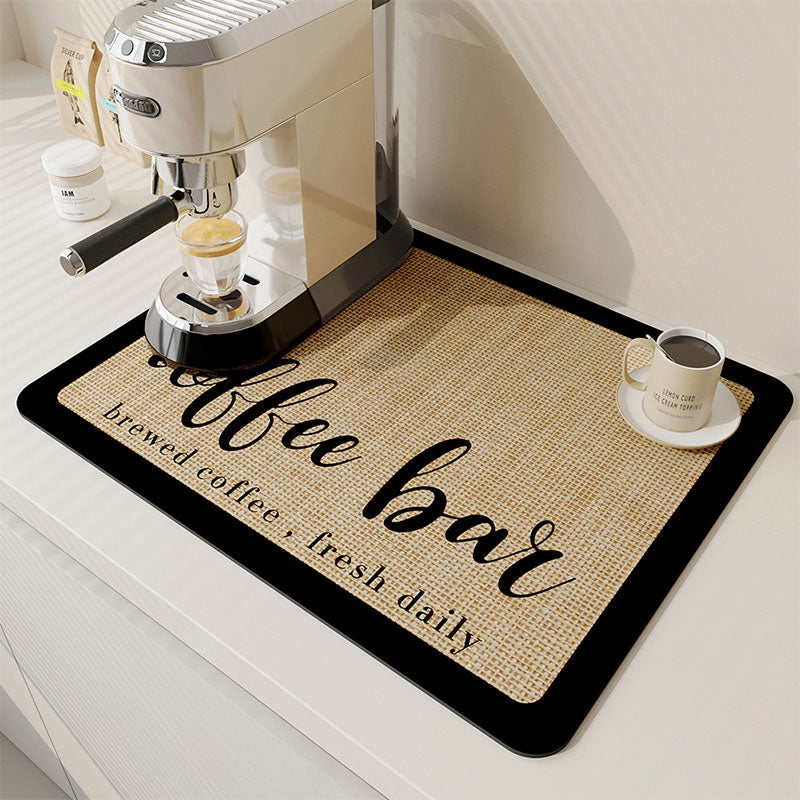 Coffee Machine Absorbent Mat – Anti-Slip & Protects Countertops