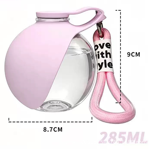 Hands-Free Portable Dog Water Dispenser with Carabiner & Reflow Feature