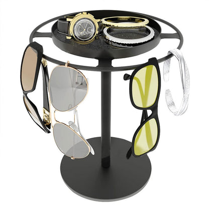 360° Rotating Metal Tray Storage Rack – Stylish & Practical
