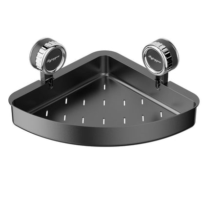 Triangle Suction Bathroom Shelf – Hollow Design & Strong Load-Bearing