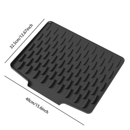Sloped Silicone Draining Mat – Heat-Proof & Non-Slip