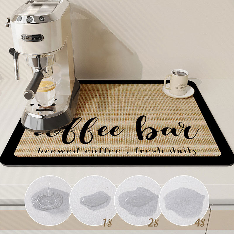 Coffee Machine Absorbent Mat – Anti-Slip & Protects Countertops