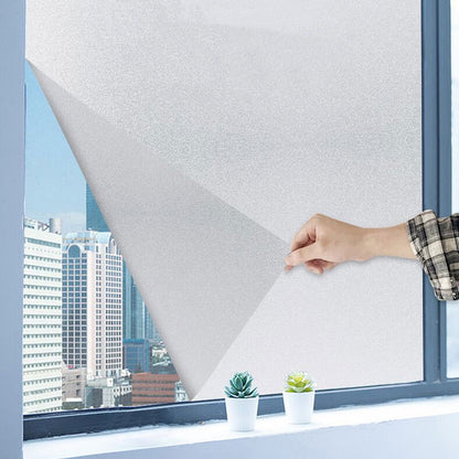 Frosted Privacy Window Film – Static Cling, Glue-Free & Cuttable Design